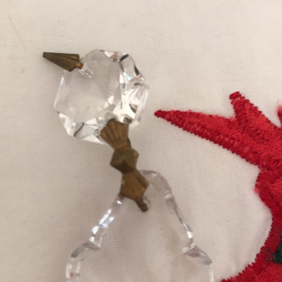 🎀 Antique French Hand Cut Crystal’s 🎀 Scalloped edges, vintage Christmas 🎅 - Picture 7 of 8